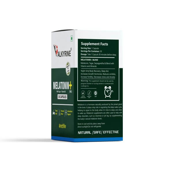 Valkyrine Melatonin 5mg - Pharmaceutical-Grade Sleep Support