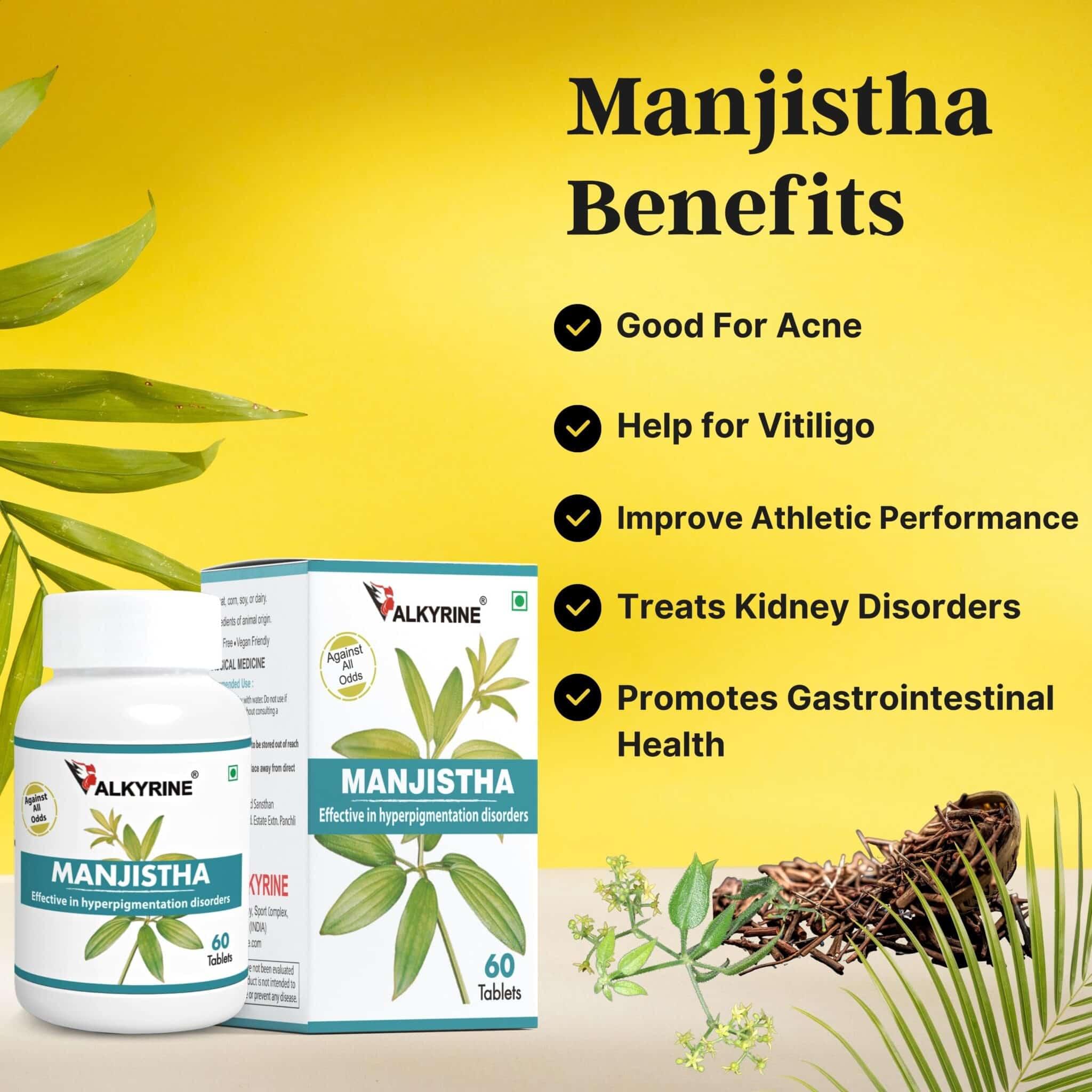 Rubia Cordifolia Root - Source of Manjistha Tablets