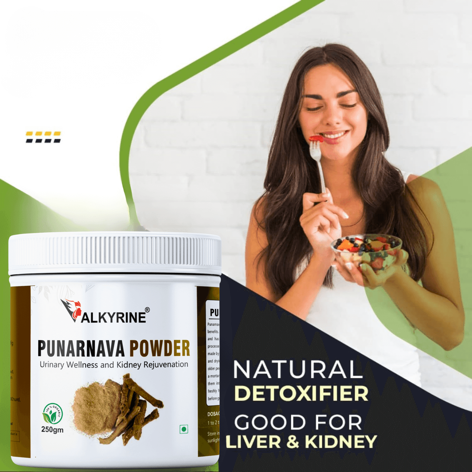 Valkyrine Organic Punarnava Powder | Natural Kidney Support & Detox (250 gm) | Pack of 2 - Image 5