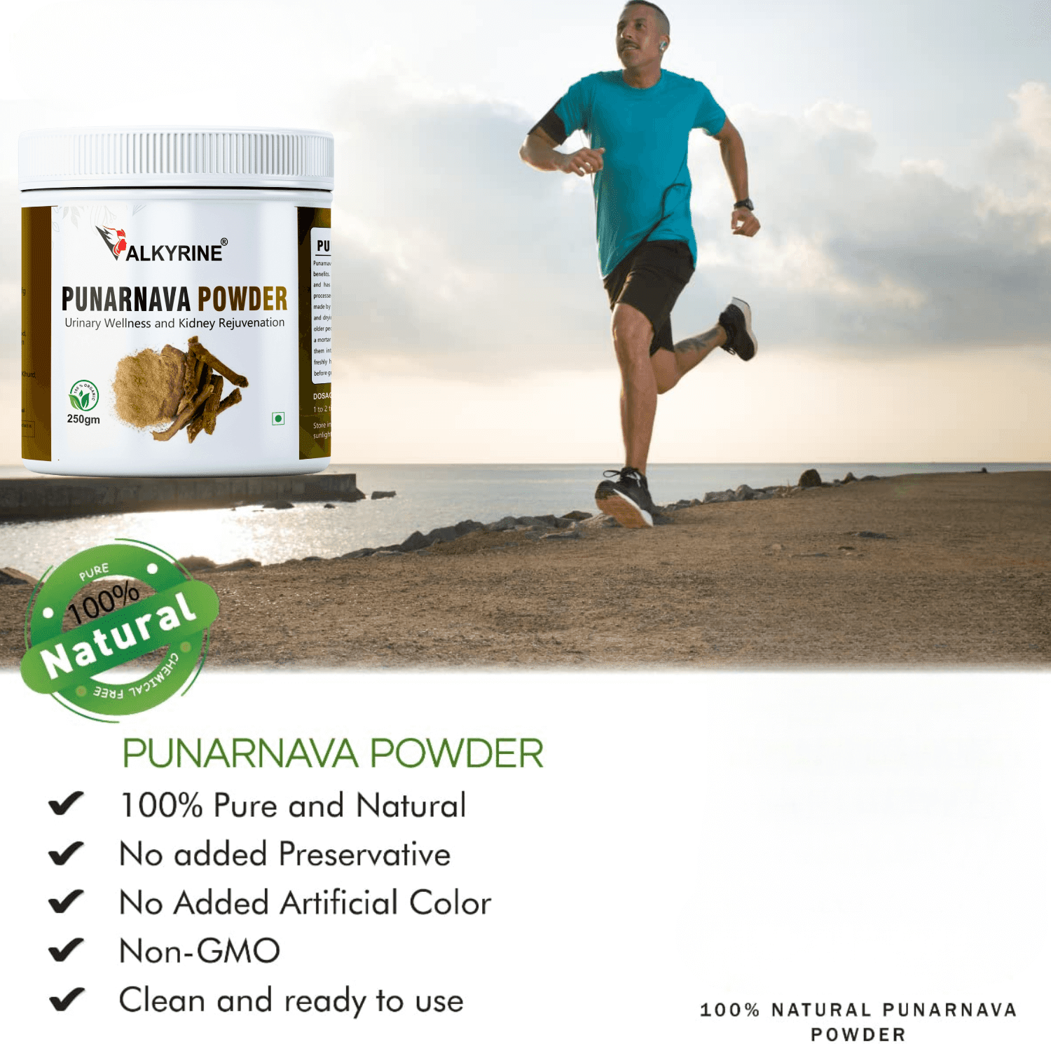 Valkyrine Organic Punarnava Powder | Natural Kidney Support & Detox (250 gm) | Pack of 2 - Image 6